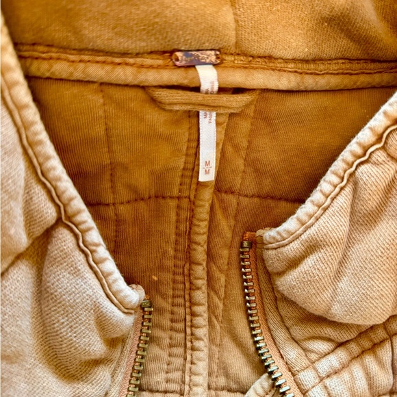 Free People Tan Quilted Puffer Jacket - Picture 6 of 7